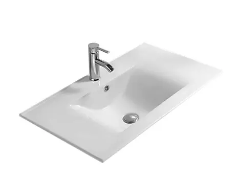 Встраиваемая сверху раковина Gid NYJ807-100 101.5х46.5 белая 71118