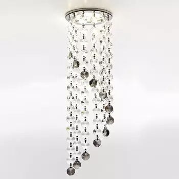Встраиваемый светильник Ambrella light Crystal K3440 CL/BK/CH