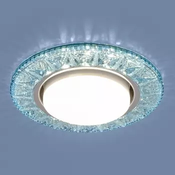 Встраиваемый светильник Elektrostandard 3022 GX53 BL лазурный 4690389100031