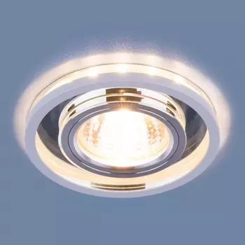 Встраиваемый светильник Elektrostandard 7021 MR16 SL/WH зеркальный/белый 4690389099342