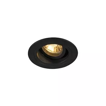 Встраиваемый светильник Zumaline Chuck dl round black 92700 /92700