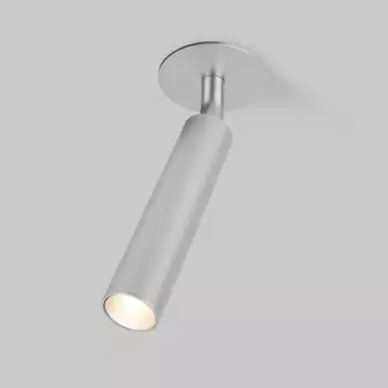 Встраиваемый светодиодный спот Elektrostandard Diffe 25027/Led серебряный a058213 4690389182334