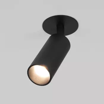Встраиваемый светодиодный спот Elektrostandard Diffe 25039/Led черный a058218 4690389182365