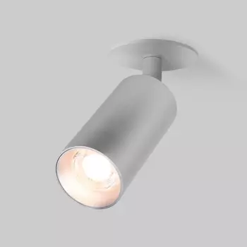 Встраиваемый светодиодный спот Elektrostandard Diffe 25039/Led серебряный a058219 4690389182372