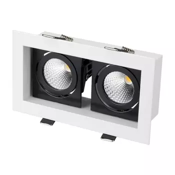 Встраиваемый светодиодный светильник Arlight CL-Kardan-S180x102-2x9W Warm 024130 /024130