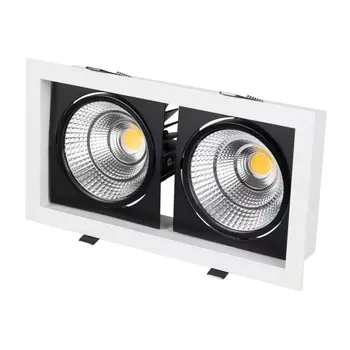 Встраиваемый светодиодный светильник Arlight CL-Kardan-S283x152-2x25W White6000 028860 /028860
