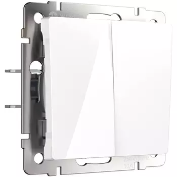 Выключатель двухклавишный Werkel белый W1120001 4690389155192