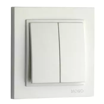 Выключатель Mono Electric Despina двухклавишный слоновая кость 102-010025-102