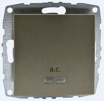 Выключатель Mono Electric Despina/ Larissa одноклавишный с подсветкой бронза 500-002325-101