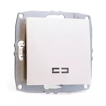 Выключатель Mono Electric Despina/ Larissa одноклавишный с подсветкой жемчуг 500-002525-101