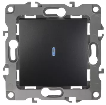 Выключатель одноклавишный с подсветкой ЭРА 12 10AX 250V 12-1102-05
