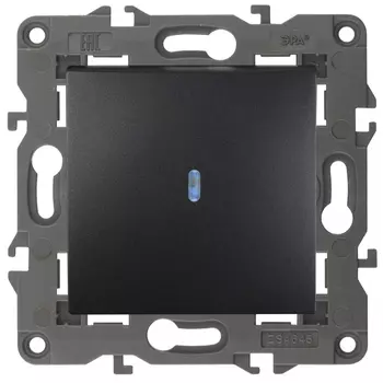 Выключатель одноклавишный с подсветкой ЭРА Elegance 10AX 250V 14-1102-05