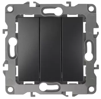 Выключатель трехклавишный ЭРА 12 10AX 250V 12-1107-05