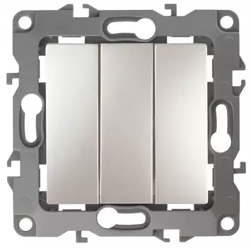 Выключатель трехклавишный ЭРА 12 10AX 250V 12-1107-15