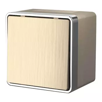 Выключатель Werkel одноклавишный влагозащищенный Gallant шампань рифленый W5010210 4690389164026