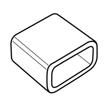 Заглушка торцевая для светодиодной ленты (UL-00002938) Uniel UCW-N21 Clear 025 Polybag