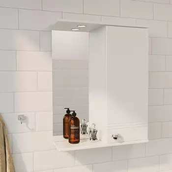 Зеркало 1MarKa Story 58 R, белый глянец У99310