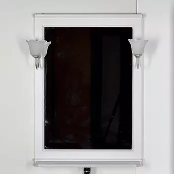 Зеркало Aquanet Валенса 70 белый краколет, серебро