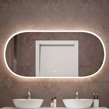 Зеркало Art&Max Bari 70х150 с теплой подсветкой AM-Bar-700-1500-DS-C-White