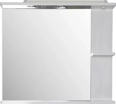 Зеркало ASB-Mebel Орхидея 80 белое, северное дерево, с подсветкой /11546