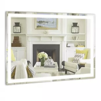 Зеркало Azario Кристалл ФР-1542 80х60 с подсветкой с сенсорным выключателем