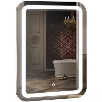 Зеркало Azario Мальта LED-00002380 55х80 с подсветкой с сенсорным выключателем, подогревом и часами внешней настройким