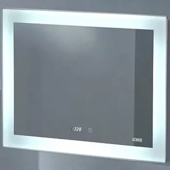 Зеркало Azario Норма LED-00002379 80х60 с подсветкой с сенсорным выключателем, подогревом и часами