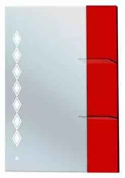Зеркало Bellezza Глория 75 красное 4638512040038