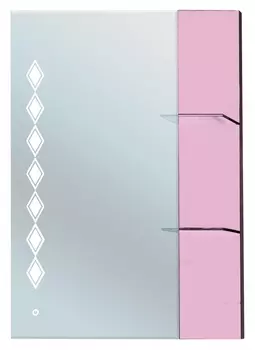 Зеркало Bellezza Глория 75 розовое 4638512040090