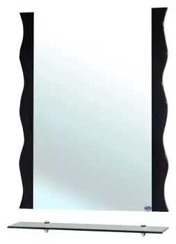 Зеркало Bellezza Мари Волна 70 черное 4612911030043