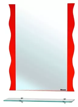 Зеркало Bellezza Мари Волна 70 красное 4612911030036