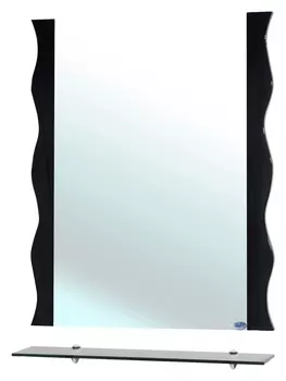 Зеркало Bellezza Мари Волна 80 черное 4612913290209