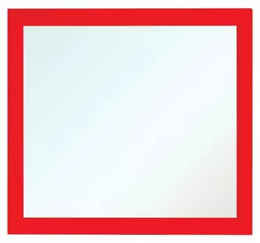 Зеркало Bellezza Милан 90 красное 4618215000034