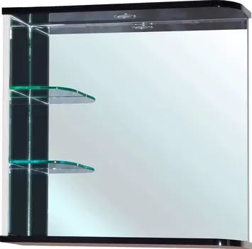 Зеркало Bellezza Рио 70 L, черно-белое, с подсветкой 4613611062266