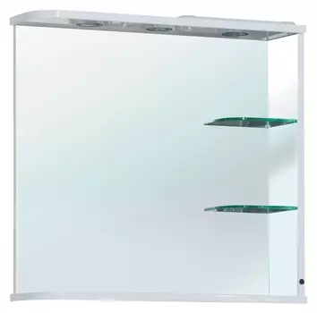 Зеркало Bellezza Рио 70 R белое 4613611061016