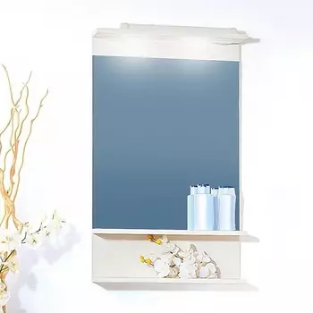 Зеркало Бриклаер Чили 55 светлая лиственница С, с подсветкой 4627125414930