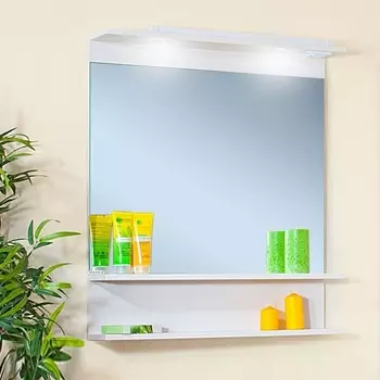 Зеркало Бриклаер Чили 80 светлая лиственница С, с подсветкой 4627125414954