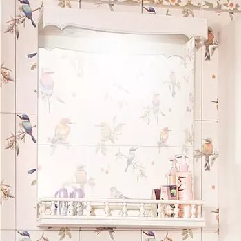 Зеркало Бриклаер Кантри 45 бежевый дуб 4627125413599