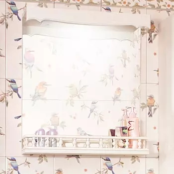 Зеркало Бриклаер Кантри 65 бежевый дуб 4627125413605