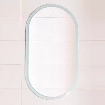 Зеркало Бриклаер Вега 55 с подсветкой. овальное 4627125415616