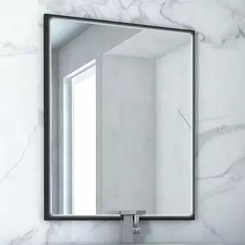 Зеркало Cezares Tiffany 45044 90x73, nero grafite, с LED-подсветкой /45044