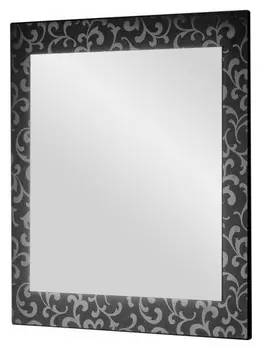 Зеркало Dreja Ornament 75 черное /56882