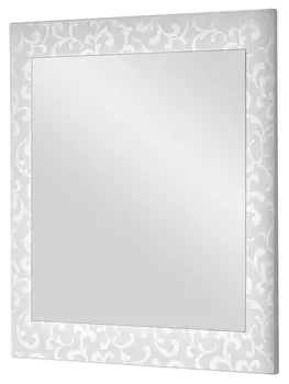 Зеркало Dreja Ornament 85 белое /59036