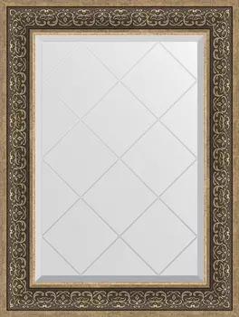 Зеркало Evoform Exclusive-G BY 4121 69x91 см вензель серебряный