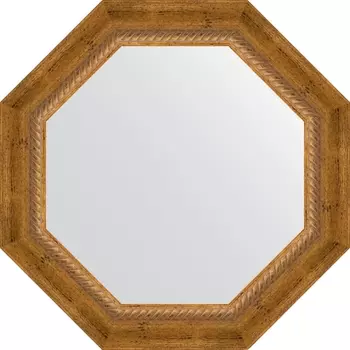 Зеркало Evoform Octagon BY 3673 53х53 см, состаренная бронза с плетением