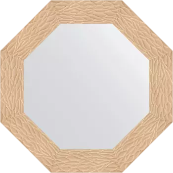 Зеркало Evoform Octagon BY 3797 67 золотые дюны, в багетной раме