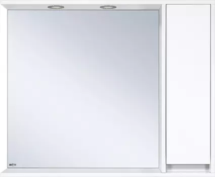 Зеркало Misty Алиса 100 R с подсветкой белое Э-Али04100-01П