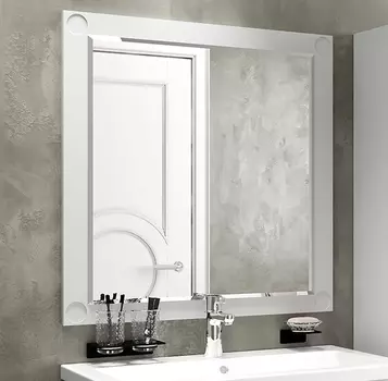 Зеркало Misty Лейла 70 белое П-Лей02070-011