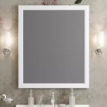 Зеркало Opadiris Омега 75 белое 00-00007362