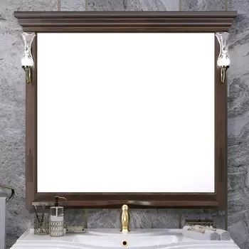 Зеркало Opadiris Риспекто 100, нагал, с полкой и выключателем 00-00007049